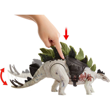 Obrovský útočící Dinosaurus Stegosaurus 35 cm - Jurský svět
