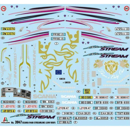 Model Kit truck 3947 Scania R400 Streamline Flat Roof 1:24