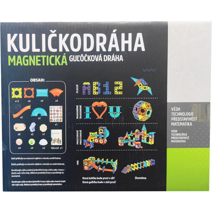 Kuličkodráha magnetická se světlem 49 ks