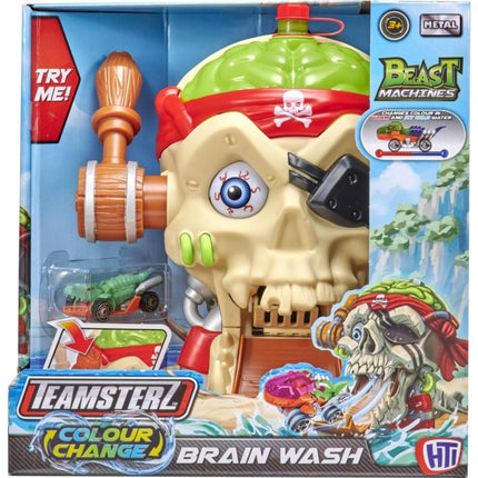 Teamsterz Pirátská hlava + 1 autíčko