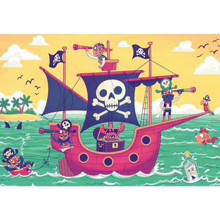 Ravensburger Puzzle: & Play Piráti a země na dohled 2 x 24 dílků