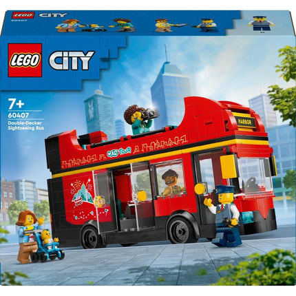 LEGO® City 60407 Červený dvoupodlažní vyhlídkový autobus