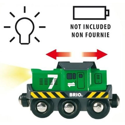 BRIO Elektrická lokomotiva zelená