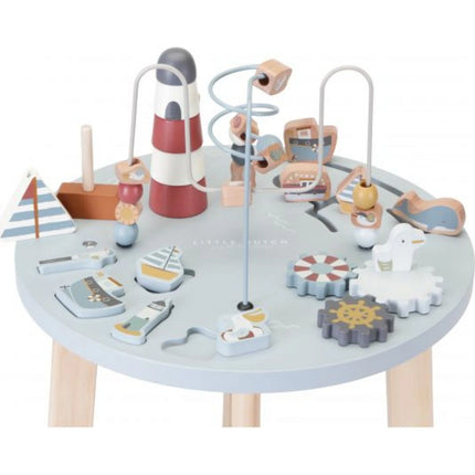 Stolek s aktivitami dřevěný Námořnický záliv