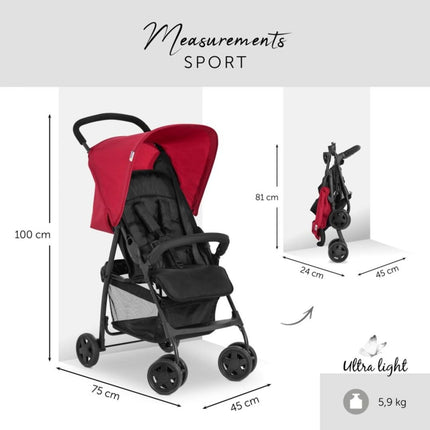 Hauck Sporťák Sport red