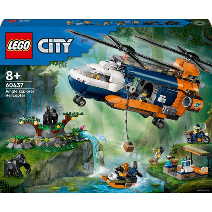 LEGO® City 60437 Helikoptéra na průzkum džungle v základním táboře