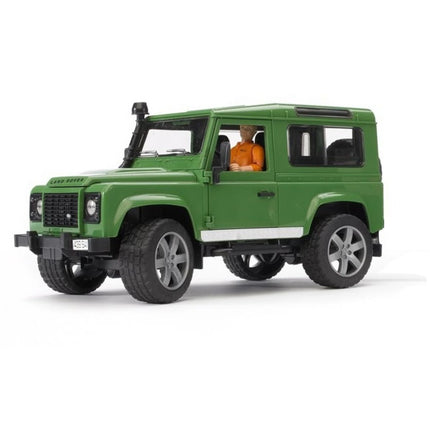 Bruder 02593 Land Rover s přepravníkem a mikrobagrem JCB