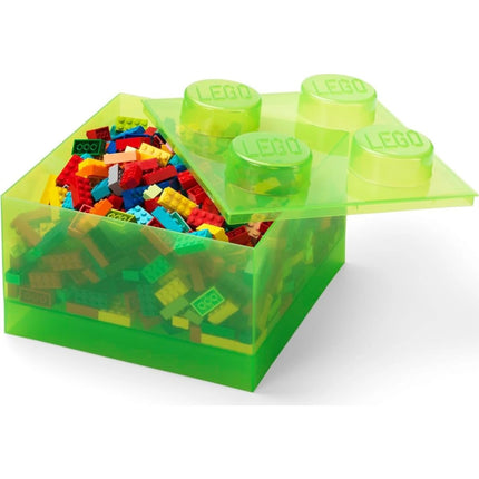 LEGO® Úložný box 4 s víkem Průhledná zelená