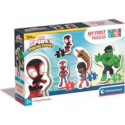 Moje první puzzle 3, 6, 9 a 12 dílků Spidey Marvel - Spidey a jeho úžasní přátelé