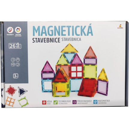 Magnetická stavebnice 26 ks Magnetic Tiles