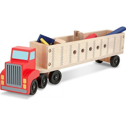 Melissa & Doug Dřevěná konstrukční stavebnice auto