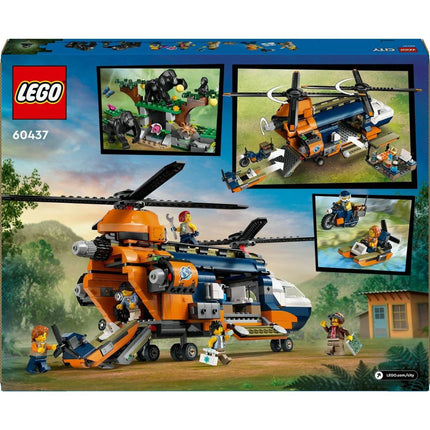 LEGO® City 60437 Helikoptéra na průzkum džungle v základním táboře