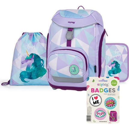 Oxybag Školní set 4dílný Oxy Sherpy Unicorn