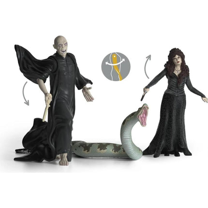Schleich Lord Voldemort, Nagini a Bellatrix Lestrangeová - Harry Potter