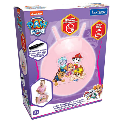 Lexibook Nafukovací skákací míč 45 cm růžový - Tlapková patrola