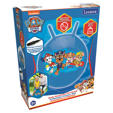 Lexibook Nafukovací skákací míč 45 cm modrý - Tlapková patrola
