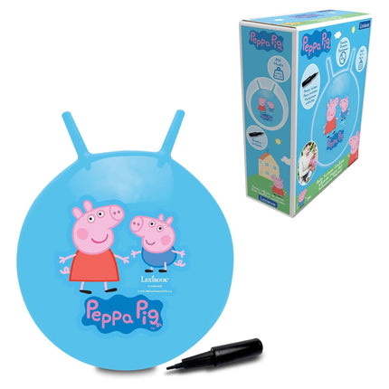 Lexibook Nafukovací skákací míč 45 cm modrý - Prasátko Peppa