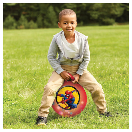 Lexibook Nafukovací skákací míč se světelnými efekty 45 cm červený - Spider-Man