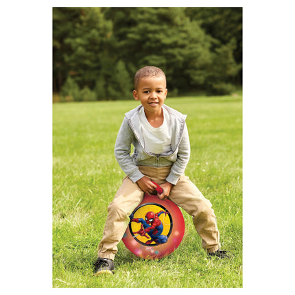 Lexibook Nafukovací skákací míč se světelnými efekty 45 cm červený - Spider-Man