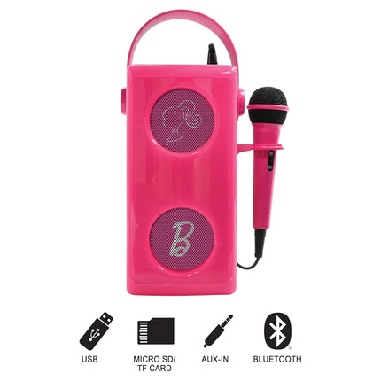 Lexibook Bezdrátový svítící reproduktor s mikrofonem - Barbie