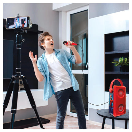 Lexibook Bezdrátový svítící reproduktor s mikrofonem - Spider-Man