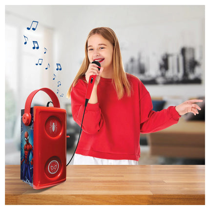 Lexibook Bezdrátový svítící reproduktor s mikrofonem - Spider-Man