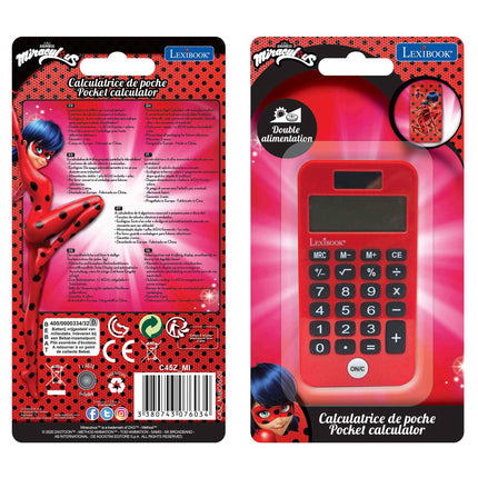 Lexibook Kapesní kalkulačka - Miraculous: Kouzelná Beruška a Černý kocour