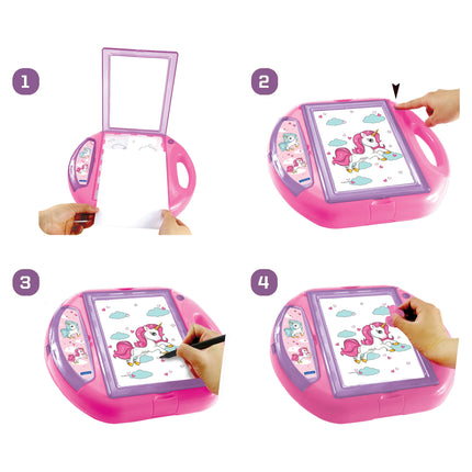 Lexibook Kreslicí projektor se šablonami - Jednorožec