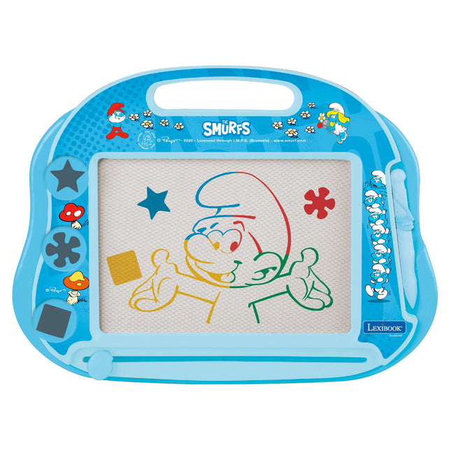 Lexibook Magnetická vícebarevná kreslicí tabulka - Šmoulové