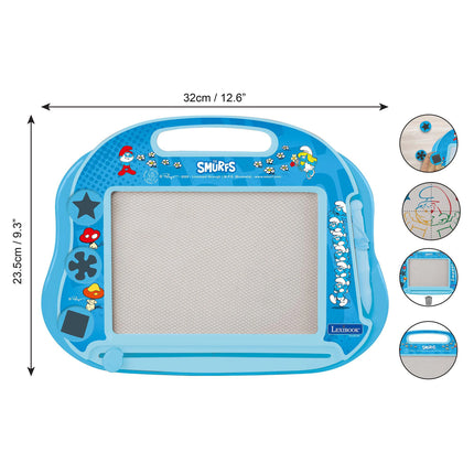 Lexibook Magnetická vícebarevná kreslicí tabulka - Šmoulové