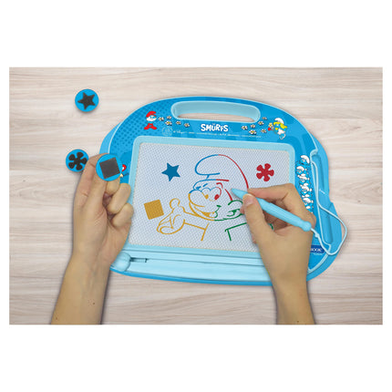 Lexibook Magnetická vícebarevná kreslicí tabulka - Šmoulové