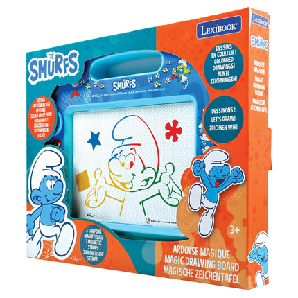 Lexibook Magnetická vícebarevná kreslicí tabulka - Šmoulové