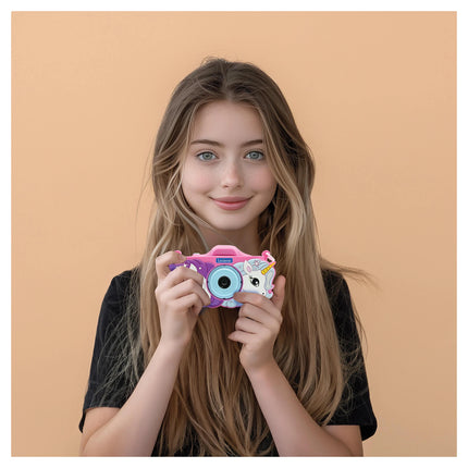 Lexibook Dětský fotoaparát a kamera s krytem - Jednorožec