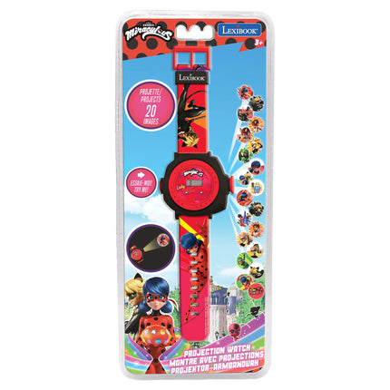 Lexibook Digitální promítací hodinky - Miraculous: Kouzelná Beruška a Černý kocour
