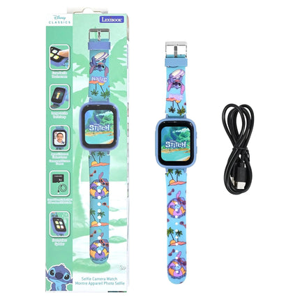 Lexibook Multifunkční dětské hodinky - Disney Stitch