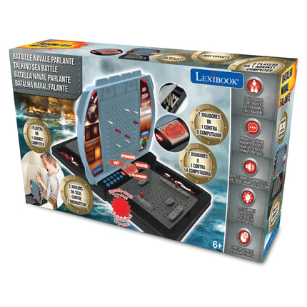 Lexibook Elektronická mluvící hra Námořní bitva (FR/EN/ES/PT)