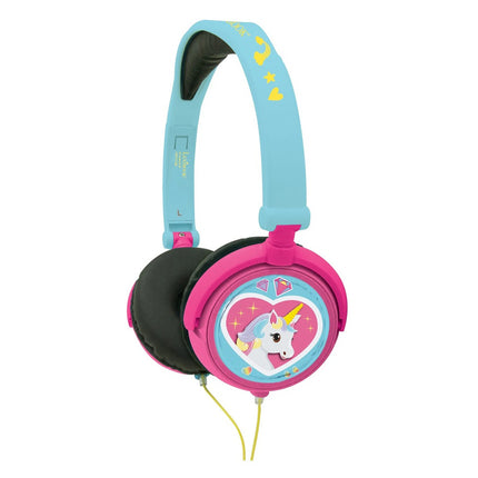 Lexibook Skládací drátová sluchátka - Jednorožec