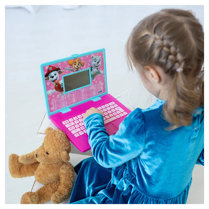 Lexibook Česko-anglický růžový vzdělávací notebook - Tlapková patrola