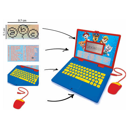 Lexibook Francouzsko-anglický vzdělávací notebook - Tlapková patrola