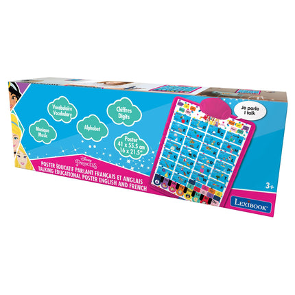 Lexibook Anglicko-francouzský mluvící plakát - Disney Princezny