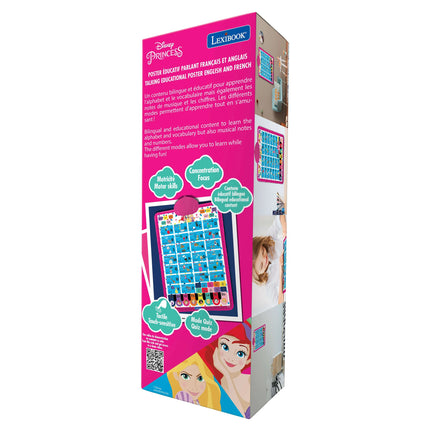 Lexibook Anglicko-francouzský mluvící plakát - Disney Princezny