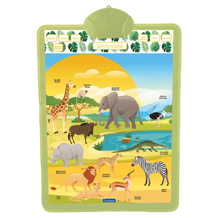 Lexibook Anglicko-francouzský mluvící plakát Savana