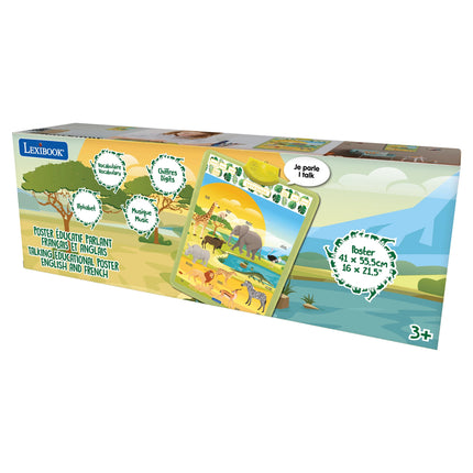 Lexibook Anglicko-francouzský mluvící plakát Savana