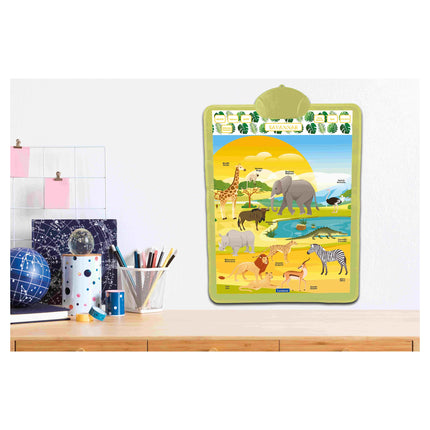 Lexibook Anglicko-francouzský mluvící plakát Savana