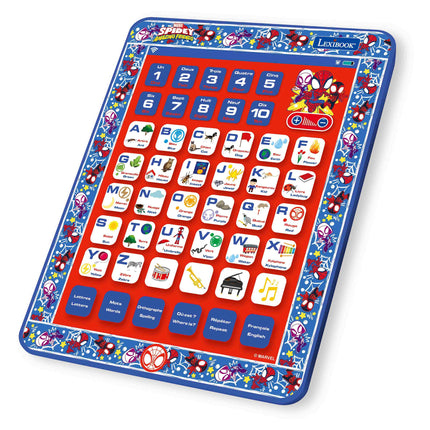 Lexibook Francouzsko-anglický vzdělávací tablet - Spidey a jeho úžasní přátelé