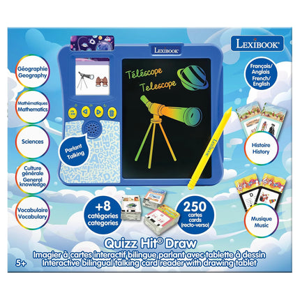 Lexibook Francouzsko-anglická interaktivní čtečka karet s kreslicím tabletem