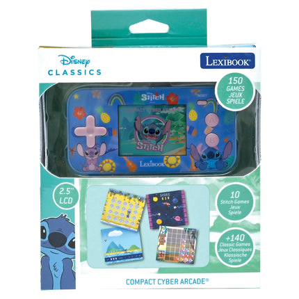Lexibook Herní konzole Compact II Cyber Arcade 2,5" - 150 her - Disney Stitch
