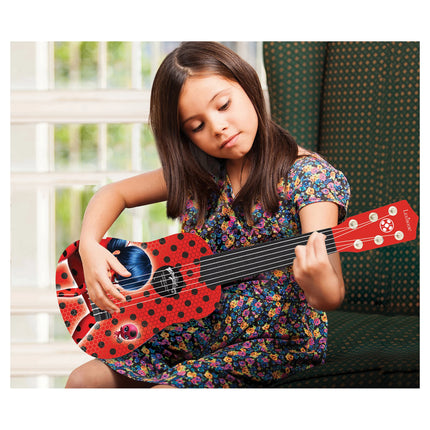 Lexibook Moje první kytara 21" - Miraculous: Kouzelná Beruška a Černý kocour