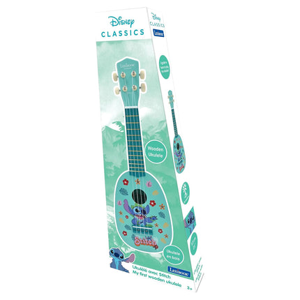 Lexibook Dřevěné ukulele s nylonovými strunami 53 cm - Disney Stitch