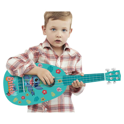 Lexibook Dřevěné ukulele s nylonovými strunami 53 cm - Disney Stitch